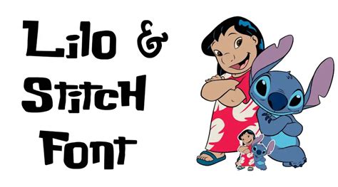 lilo stitch font dafont.